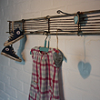 galvanised rail with hooks