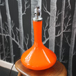 1970's glass table lamp
